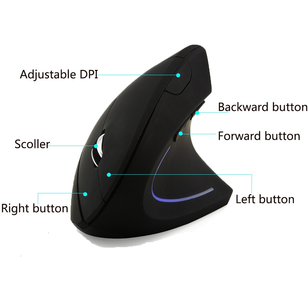 Ergonomic Left Hand Right Hand Wireless Vertical Mouse Ergonomic Left Hand Right Hand Wireless Vertical Mouse