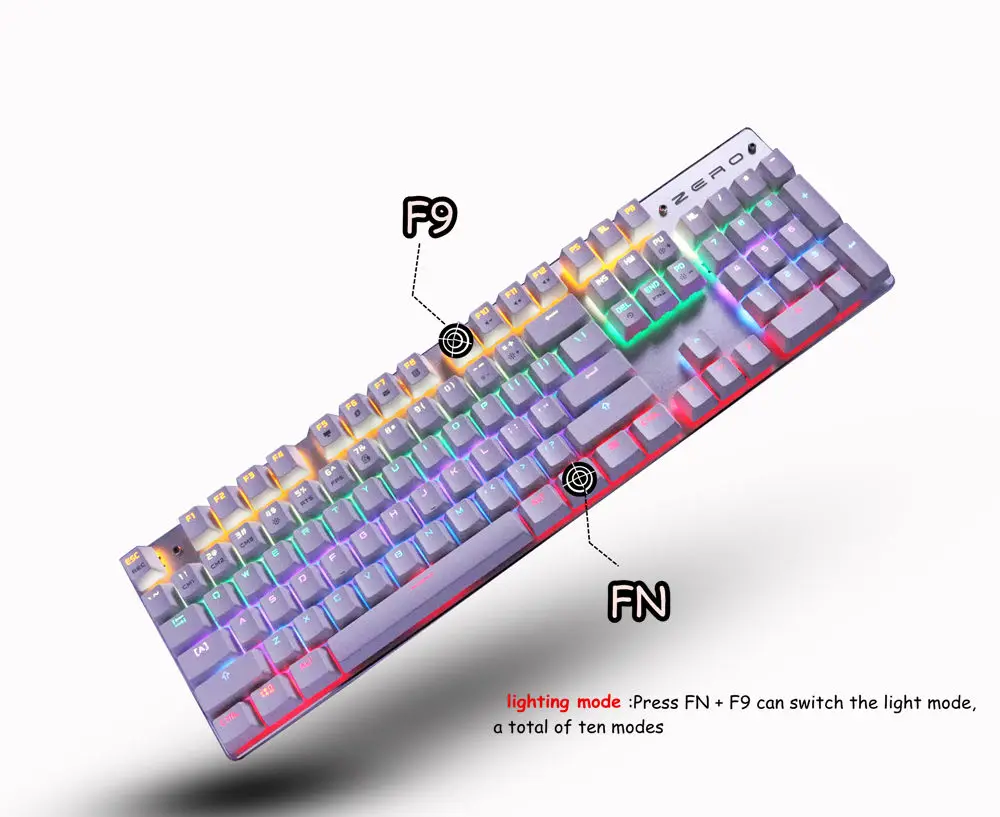 Colorful LED Aluminium Keyboard Colorful LED Aluminium Keyboard