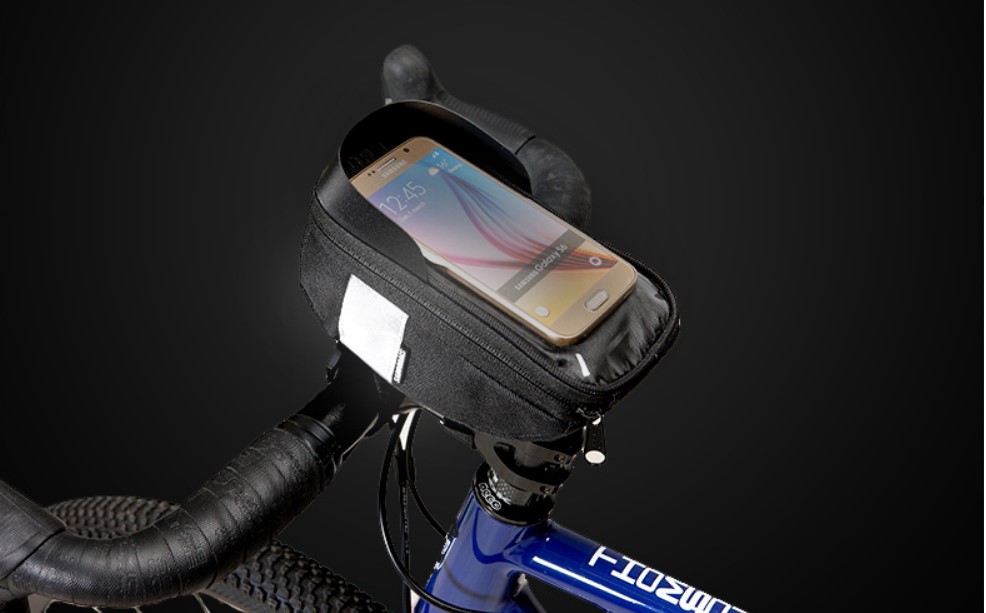 Reflective Detail Bicycle Bag with Phone Holder
