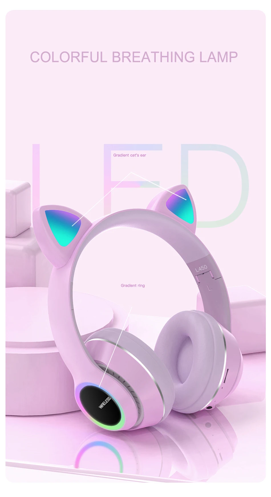 Cute Cat Ear Bluetooth Headset Cute Cat Ear Bluetooth Headset