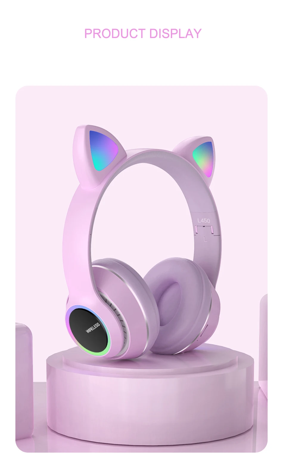 Cute Cat Ear Bluetooth Headset Cute Cat Ear Bluetooth Headset