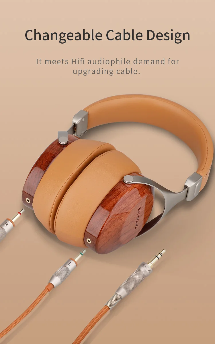 Over-ear Wood Headphones