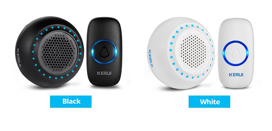 Colorful LED Wireless Doorbell Kit with Touch Button Colorful LED Wireless Doorbell Kit with Touch Button