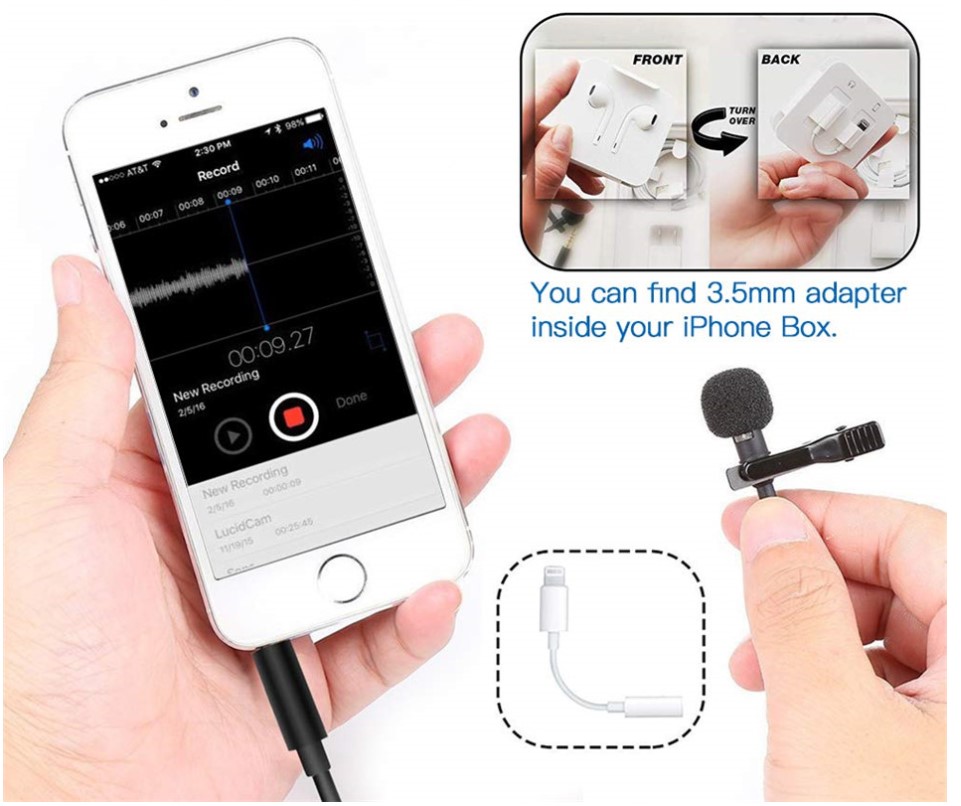 Lapel Lavalier USB Microphone