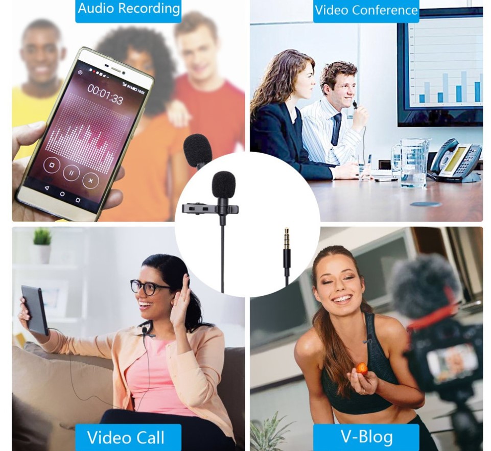 Lapel Lavalier USB Microphone