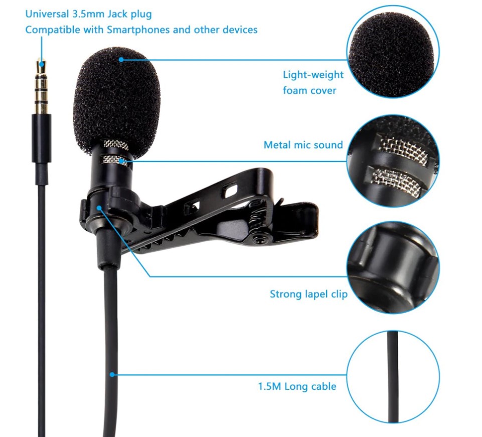 Lapel Lavalier USB Microphone