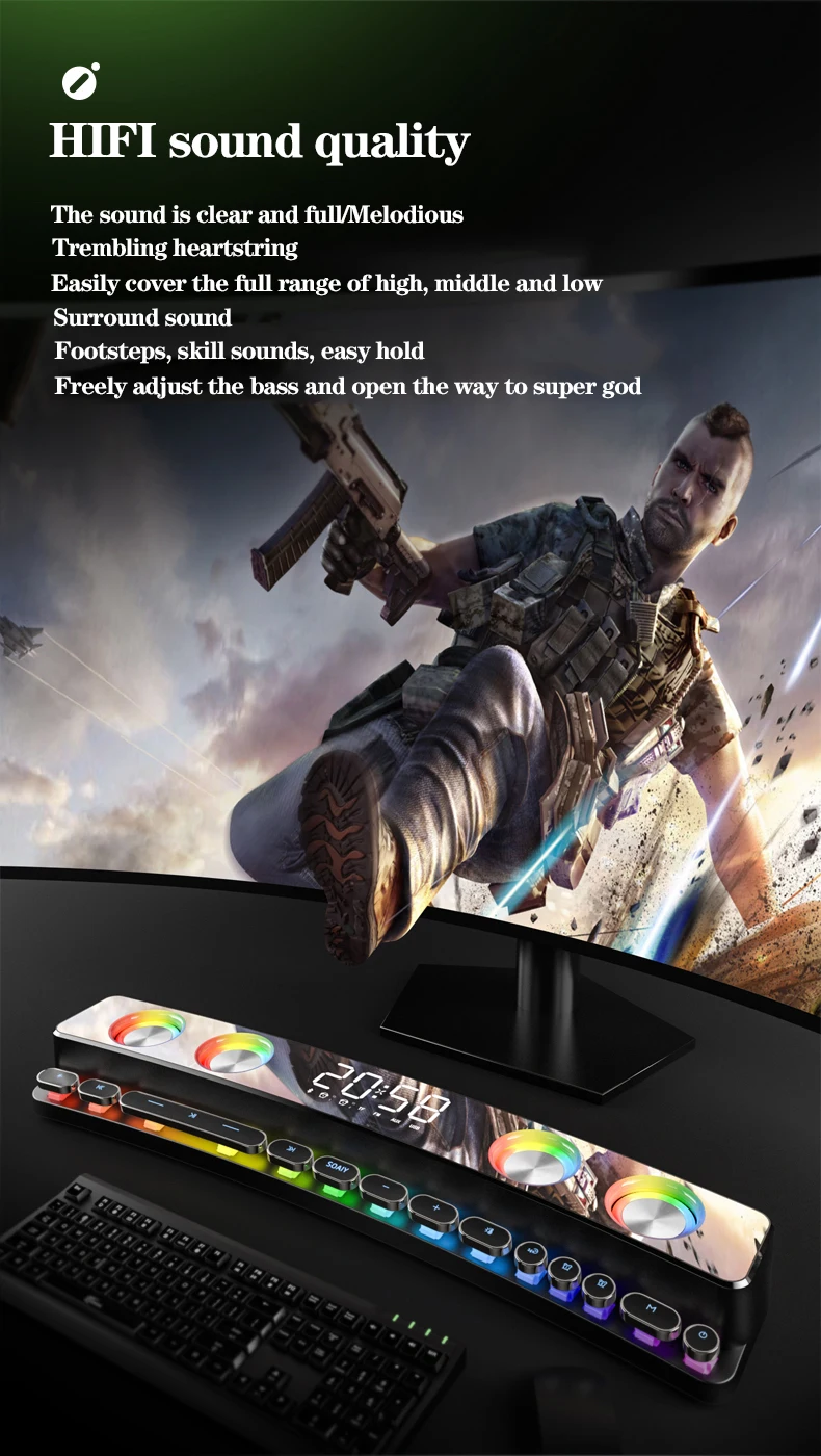 Hi-Tech Design Bluetooth Sound Bar Hi-Tech Design Bluetooth Sound Bar